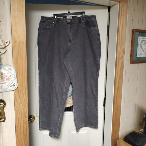 New Universal Thread Gray Relaxed Wide Leg Jeans Size Women's 20W - Picture 1 of 3